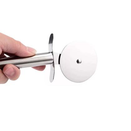 Imagem de 3 Cortador de Pizza Carretilha Inox Lisa Massa Pastel Pizza