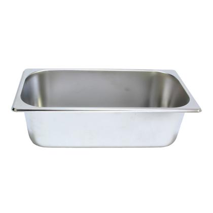 Imagem de 3 Cubas Gastronomica Inox 1/3 32,5x17,5x10cm Buffet Restaurante Comida Ke Home 3245-10