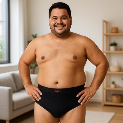 Imagem de 3 Cuecas Tradicional Com Abertura Helanca Adulto Click 120