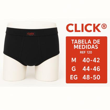 Imagem de 3 Cuecas Tradicional Com Abertura Helanca Adulto Click 120