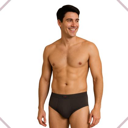 Imagem de 3 Cuecas Tradicional Com Abertura Helanca Adulto Click 120