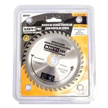 Imagem de 3 Disco Serra Circular Mdf Madeira Esmerilhadeira 40 Dentes