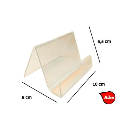 Imagem de 3 Displays Suporte Porta Cartão Celular de visita em Acrílico Cast 2mm