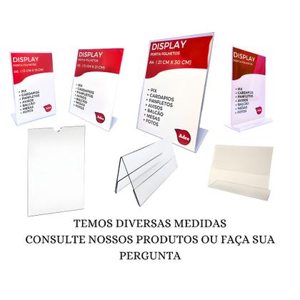 Imagem de 3 Displays Suporte Porta Cartão Celular de visita em Acrílico Cast 2mm