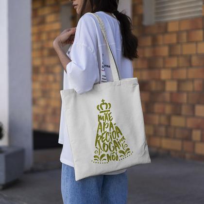 Imagem de 3 Ecobags Nossa Senhora Rogai Por Nós 100 Algodão Bolsa Ecológica