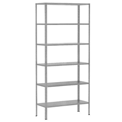 Imagem de 3 Estantes Para Almoxarifado Livros Sala Escritório Estoque Loja 6 Prateleiras De Aço 70cm Galvanizada Multiuso Resistente