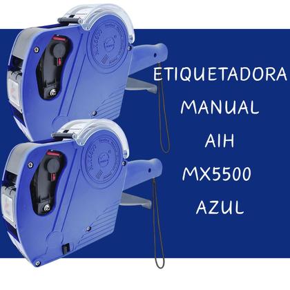 Imagem de 3 Etiquetadora Mx5500 Eos 8 Digitos Tinteiro E Etiqueta Azul