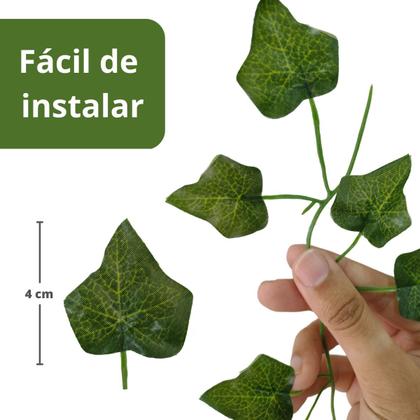 Imagem de 3 Faixas Trepadeira Artificial Parreira Hera - Folha De Uva
