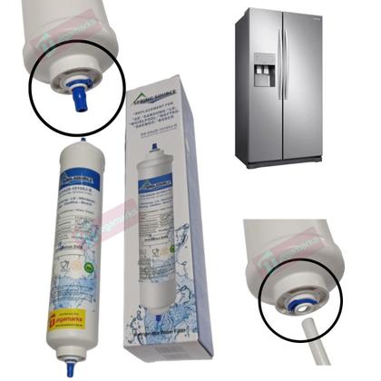 Imagem de 3 Filtros De Agua Geladeira refrigerador Side By Side Externo compativel com ge electrolux brastemp samsung marca spring source