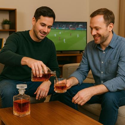 Imagem de 3 Garrafas de Vidro 500ml com Tampa Luxo Cristal Bar Whisky