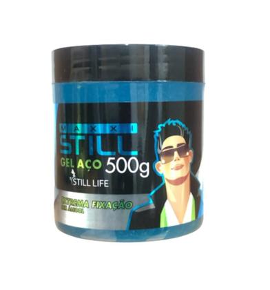 Imagem de 3 Gel P/ Cabelo Maxistil Aço/pedra/cola Extrema Fixação 500g