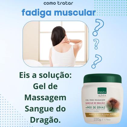 Imagem de 3 Gel para Massagem Panta Sangue de Dragão Mix de Ervas 220g