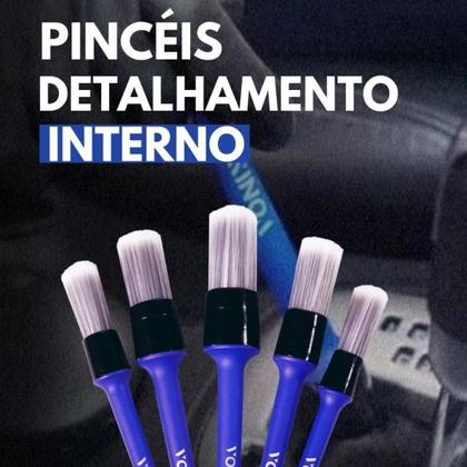Imagem de 3 Kits Pincéis de Detalhamento Interno - Vonixx