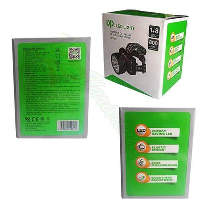 Imagem de 3 Lanterna De Cabeça D Led Light Recarregável 800mah Dp-781
