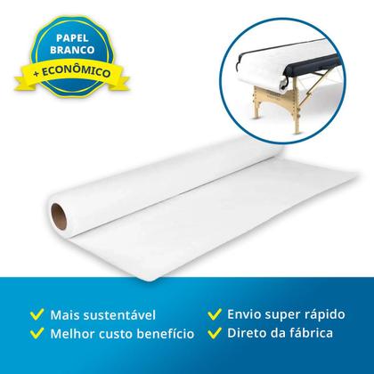 Imagem de 3 Lençol Descartável Papel Hospitalar Para Maca 70x50