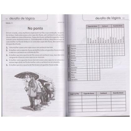 Imagem de 3 Livros Passatempos Coquetel Desafios Problemas Lógica