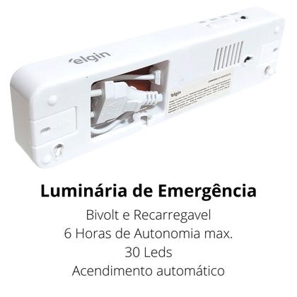 Imagem de 3 Luminária de Emergência Bivolt Para Loja Salão Parede Teto Lampada para apagão resistente e potente alta luminosidade