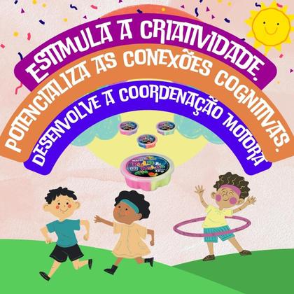 Imagem de 3 Massa Pula e Molda Não Gruda, Não Suja Não gruda Divertido