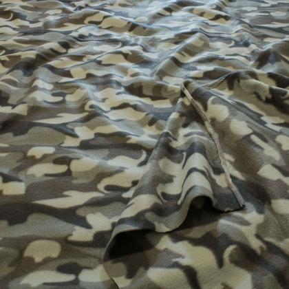 Imagem de 3 Metros Tecido Malha Soft Estampada Camuflado Cinza Preto