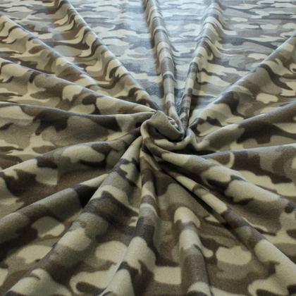 Imagem de 3 Metros Tecido Malha Soft Estampada Camuflado Cinza Preto