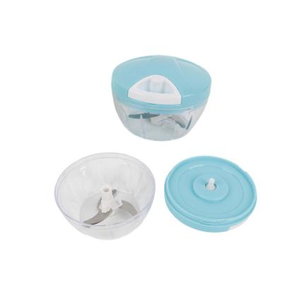 Imagem de 3 Mini Processador Alimentos Triturador Manual 3 Lâminas Cozinha Triturar Alho Cebola Legumes Tomate Temperos Carne Frutas Vegetais