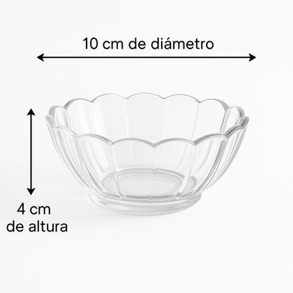 Imagem de 3 Mini Tigelas Redonda Bowl de Vidro P/ Sobremesas 150ml