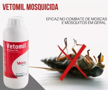 Imagem de 3 Mosquicida Vetomil Anti Moscas E Insetos Vansil 1 Litro