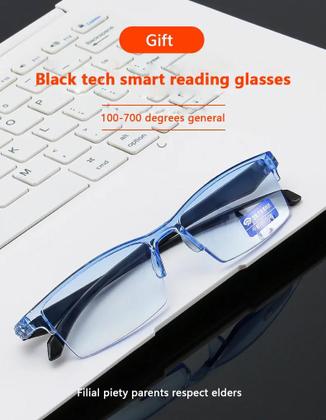 Imagem de 3 Óculos De Leitura, Zoom Automático Inteligente-Lente cinza escuro