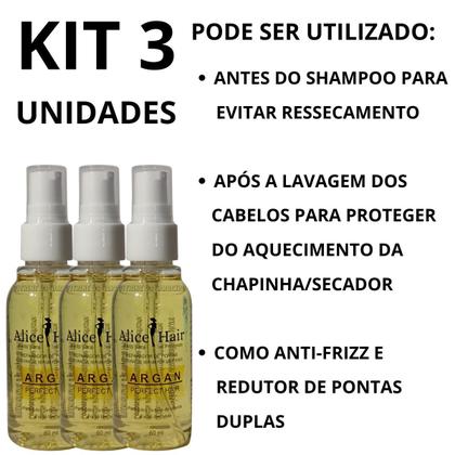 Imagem de 3 Óleo Argan Hidratação Profunda Nutrição Cabelos Radiantes