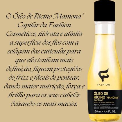 Imagem de 3 Óleo Capilar Fashion Cosméticos Rícino "Mamona" Frasco 130ml