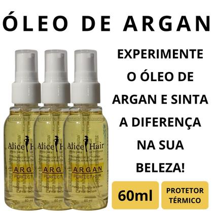 Imagem de 3 Óleo De Argan Nutrição e Hidratação Capilar Reduz o Frizz