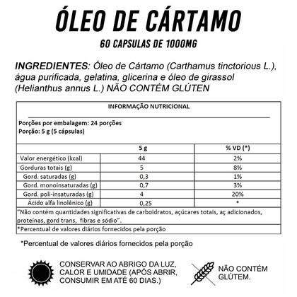 Imagem de 3 Óleo De Cártamo 60 Cáps De 1000mg Terra Vida Natural