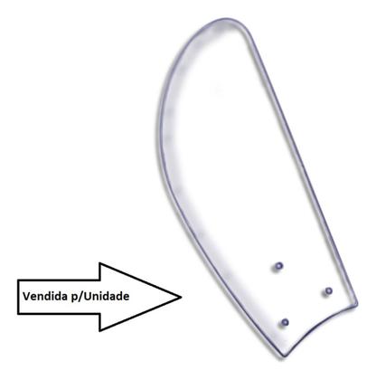 Imagem de 3 Pá Acrílico Tubarão Para Ventilador Teto Cristal Light Delta