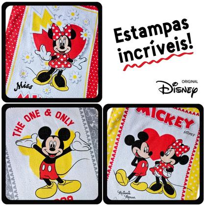 Imagem de 3 Panos de Prato Mickey Minnie KIT Cozinha Jogo Pano de Copa Original Disney Guardanapo Alta Qualidade Atoalhado