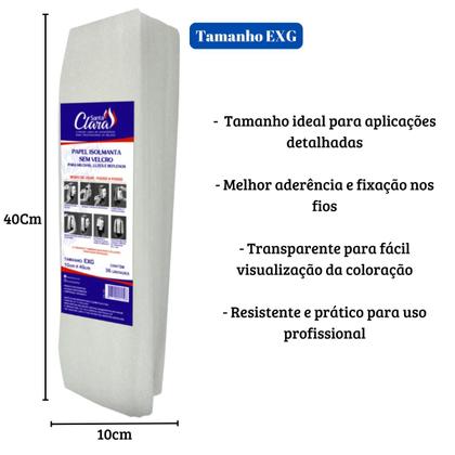 Imagem de 3 Papel Isolmanta EXG para Mechas Luzes Reflexo 10x40cm 108Und