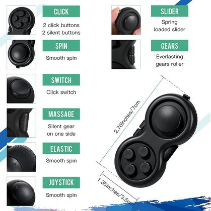 Imagem de 3 peças portátil Mini Fidget Toy Set inclui seis rolos C