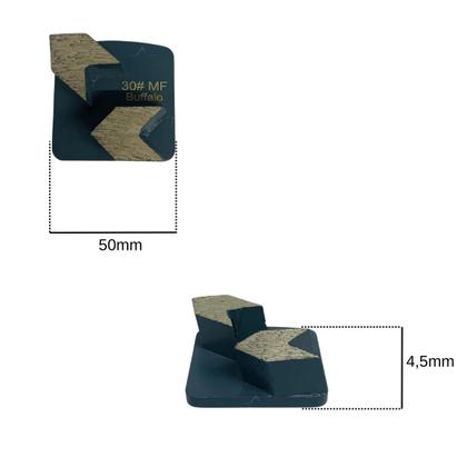 Imagem de 3 Pedras Diamantada Para Politriz De Piso Grão 30