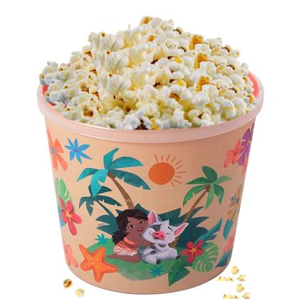 Imagem de 3 Potes Pipoca Petiscos Estampado Moana 2.1 litros Plasútil