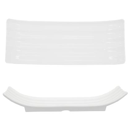 Imagem de 3 Pratos Oriental Retangular Travessa Bandeja Sushi Grande 36cm
