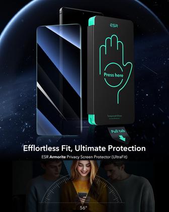 Imagem de 3 Protetores de Tela de Privacidade ESR para Samsung Galaxy S25 Ultra