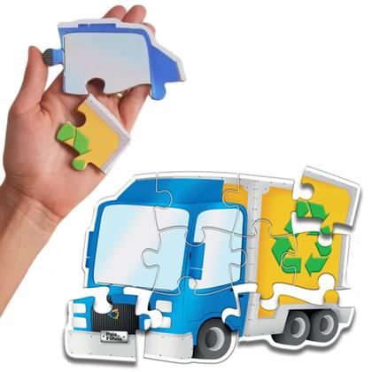 Imagem de 3 Quebra-cabeça Progressivo De Madeira Meios De Transporte