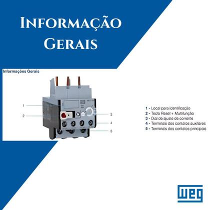 Imagem de 3 Relé Sobrecarga WEG RW67 3P 2540A P/ Contator CWM32-40