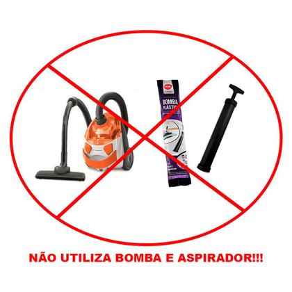 Imagem de 3 Saco a Vácuo Protetor Roupa Mala Armário Guarda Roupa Toalha Lençol Antimofo Odor Reduz 3x Volume