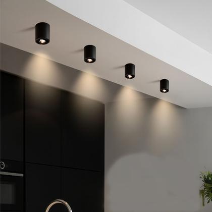 Imagem de 3 Spot Redondo De Sobrepor Mini Direcionável Luz02 + Led