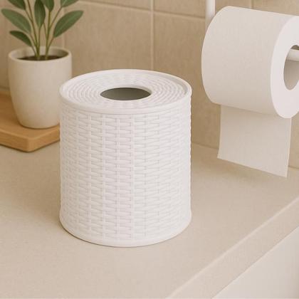 Imagem de 3 Suporte De Papel Higiênico Rattan Para Mesa De Escritório