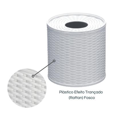 Imagem de 3 Suporte De Papel Higiênico Rattan Para Mesa De Escritório