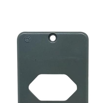 Imagem de 3 Tampas Para 1 Interruptor 3/4 Pol. Cinza Em Pvc Tigre