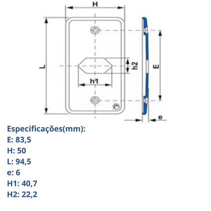 Imagem de 3 Tampas Para 1 Interruptor 3/4 Pol. Cinza Em Pvc Tigre