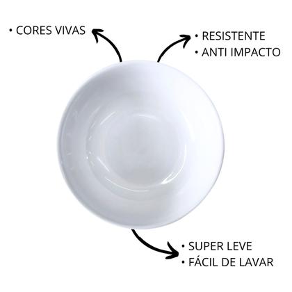 Imagem de 3 Tigelas Bowl Cumbuca Pote Redondo em Melamina 200ml