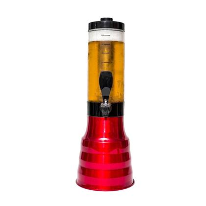 3 Torre De Chopp Beer 2.2 Litros 100% Alumínio Giratória + 6 Tubo Gelante - FULL SHOPP Imagem de 3 Torre De Chopp Beer 2.2 Litros 100% Alumínio Giratória + 6 Tubo Gelante